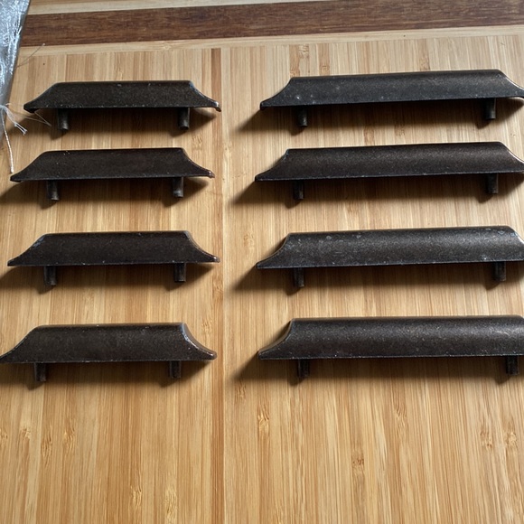 8 Piece DIY Bronze Colored Drawer Handles Pulls for Cabinets Dressers Armoire - Picture 2 of 7